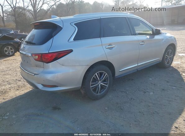 5N1DL0MN9HC504549 2017 INFINITI QX60 Серебряный Задняя правая четверть