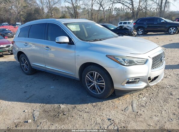 5N1DL0MN9HC504549 2017 INFINITI QX60 Серебряный Передняя правая четверть