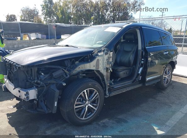 5N1DL0MN9KC531614 2019 INFINITI QX60 Black წინა მარცხენა ხედი სამი მეოთხედიდან