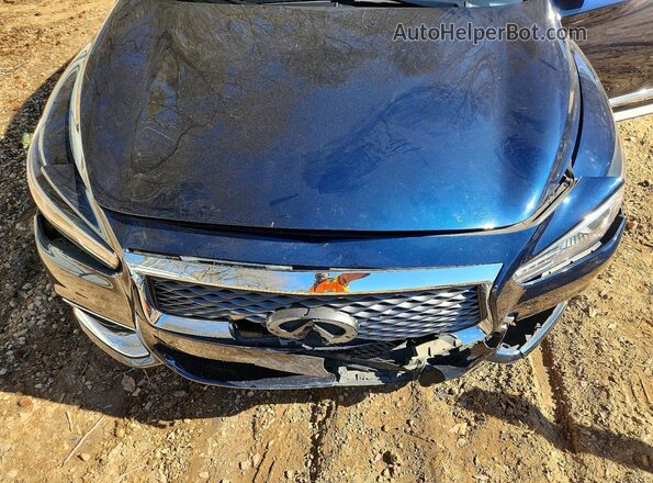 5N1DL0MNXJC509653 2018 INFINITI QX60 Синий Вид задней части салона