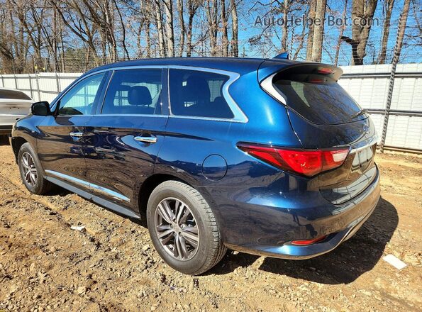 5N1DL0MNXJC509653 2018 INFINITI QX60 Синий Задняя левая четверть