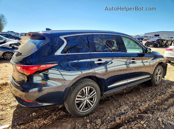 5N1DL0MNXJC509653 2018 INFINITI QX60 Синий Задняя правая четверть