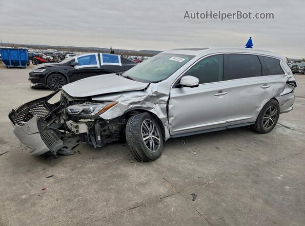 5N1DL0MNXKC524557 2019 INFINITI QX60 Серебряный Передняя левая четверть