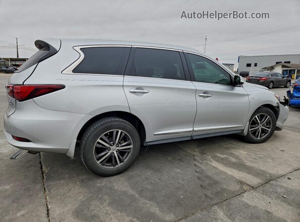 5N1DL0MNXKC524557 2019 INFINITI QX60 Серебряный Задняя правая четверть