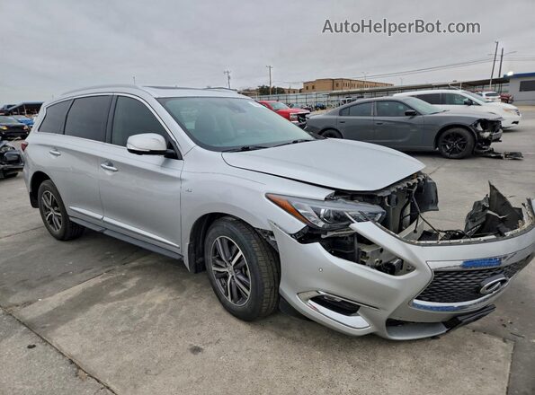 5N1DL0MNXKC524557 2019 INFINITI QX60 Серебряный Передняя правая четверть