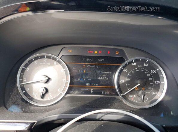 5N1DL1ER6PC374249 2023 INFINITI QX60 Gray Вид щитка приладів