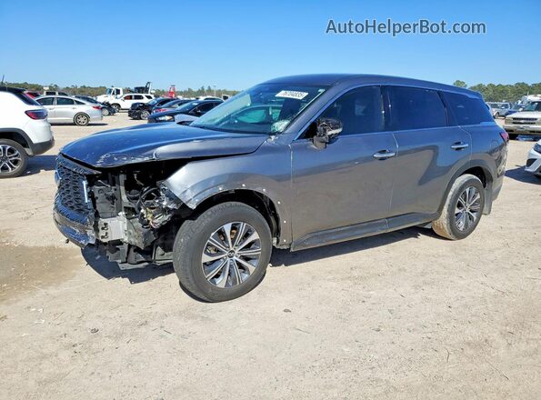 5N1DL1ER8RC357004 2024 INFINITI QX60 Серый Передняя левая четверть