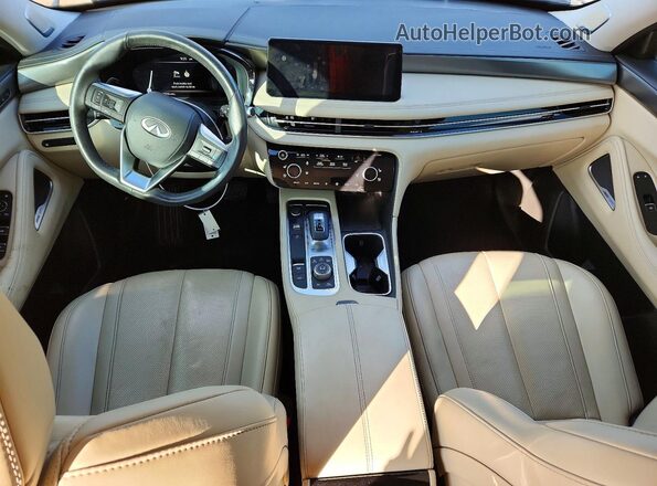 5N1DL1FR0PC354447 2023 INFINITI QX60 Gold Widok deski rozdzielczej