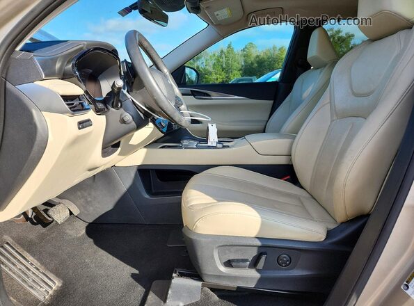 5N1DL1FR0PC354447 2023 INFINITI QX60 Gold Widok wnętrza z przodu