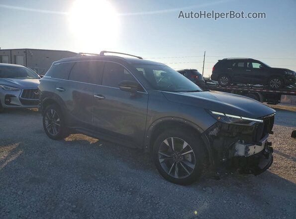 5N1DL1FS1RC348551 2024 INFINITI QX60 Серый Передняя правая четверть