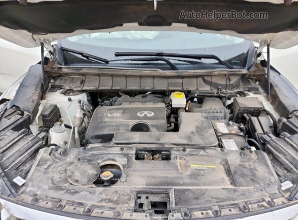 5N1DL1GS2PC364656 2023 INFINITI QX60 White Vista del compartimento del motor