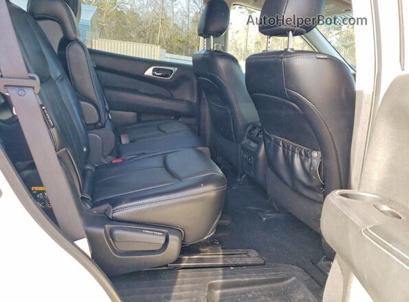 5N1DR2CM8LC650324 2020 NISSAN PATHFINDER White Widok wnętrza z tyłu