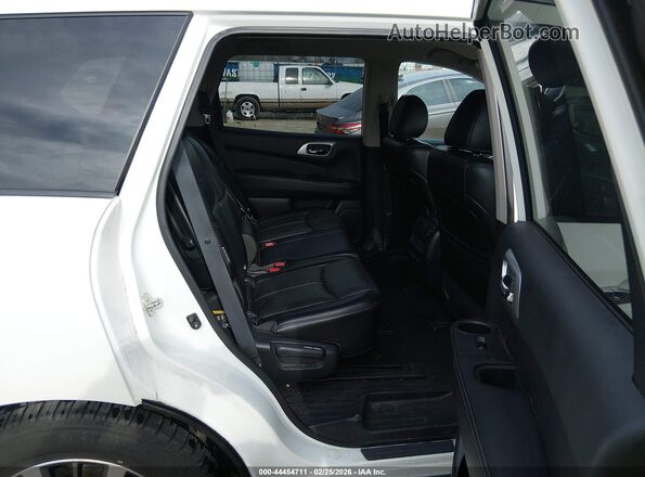 5N1DR2MM0KC637046 2019 NISSAN PATHFINDER White VIN კოდის სტიკერის ხედი