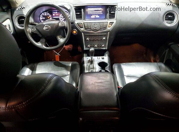 5N1DR2MM1HC632091 2017 NISSAN PATHFINDER Blue Вид панелі приладів
