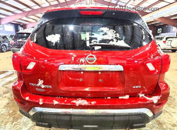 5N1DR2MM2JC665557 2018 NISSAN PATHFINDER Красный Вид сзади