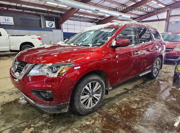 5N1DR2MM2JC665557 2018 NISSAN PATHFINDER Красный Передняя левая четверть