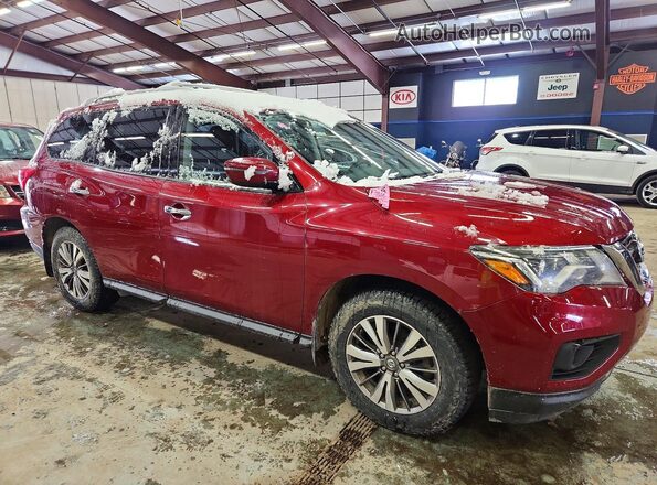 5N1DR2MM2JC665557 2018 NISSAN PATHFINDER Красный Передняя правая четверть