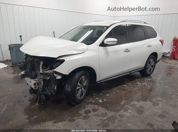 5N1DR2MM3KC580499 2019 NISSAN PATHFINDER Белый Передняя левая четверть