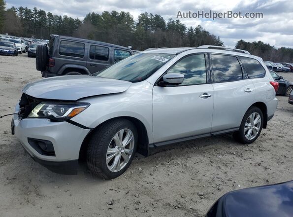 5N1DR2MM5JC665052 2018 NISSAN PATHFINDER Silver Առջևի ձախ երեք քառորդ տեսարան