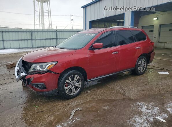 5N1DR2MM7HC625260 2017 NISSAN PATHFINDER Red Передня ліва чверть