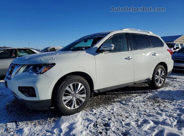 5N1DR2MM7KC608501 2019 NISSAN PATHFINDER White Vista tres cuartos delantera izquierda