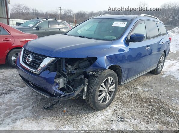 5N1DR2MMXKC585232 2019 NISSAN PATHFINDER Blue Vista tres cuartos delantera izquierda