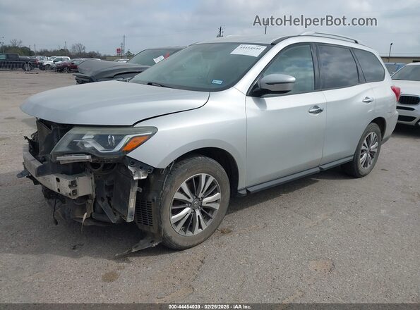 5N1DR2MN6JC629072 2018 NISSAN PATHFINDER Silver Vista tres cuartos delantera izquierda
