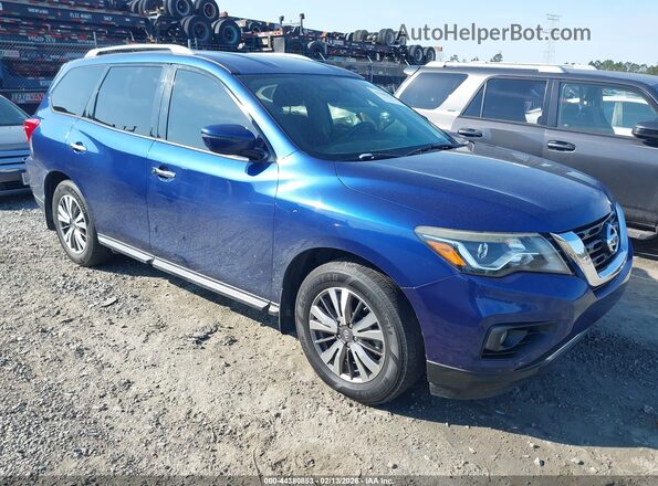 5N1DR2MN6JC648723 2018 NISSAN PATHFINDER Blue Przód prawy