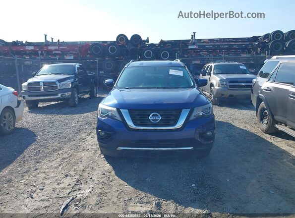 5N1DR2MN6JC648723 2018 NISSAN PATHFINDER Blue Widok wnętrza z tyłu