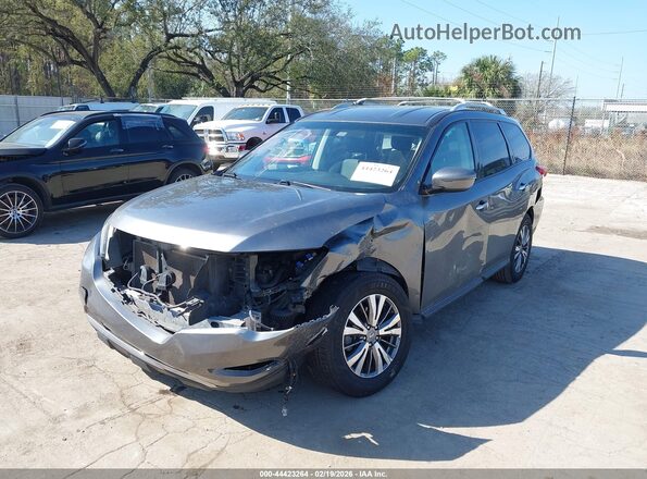 5N1DR2MN9JC666374 2018 NISSAN PATHFINDER Серый Передняя левая четверть
