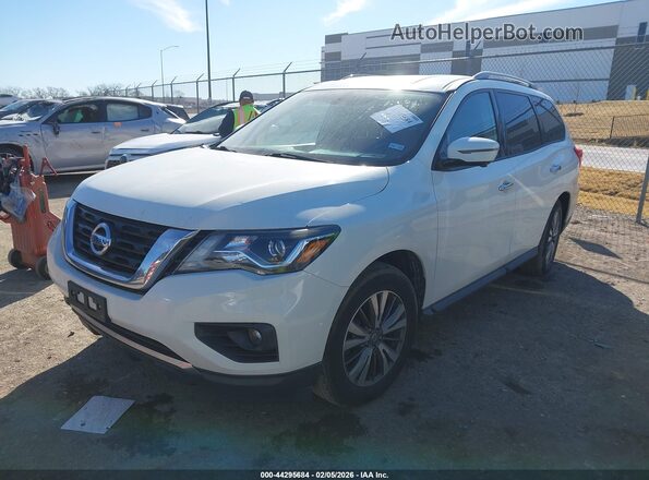 5N1DR2MN9KC618617 2019 NISSAN PATHFINDER Белый Передняя левая четверть