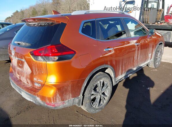 5N1ET2MVXHC768895 2017 NISSAN ROGUE HYBRID Оранжевый Задняя правая четверть