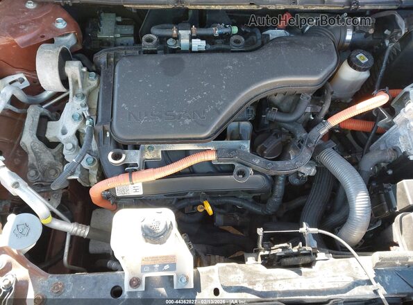5N1ET2MVXHC768895 2017 NISSAN ROGUE HYBRID Оранжевый Вид сзади