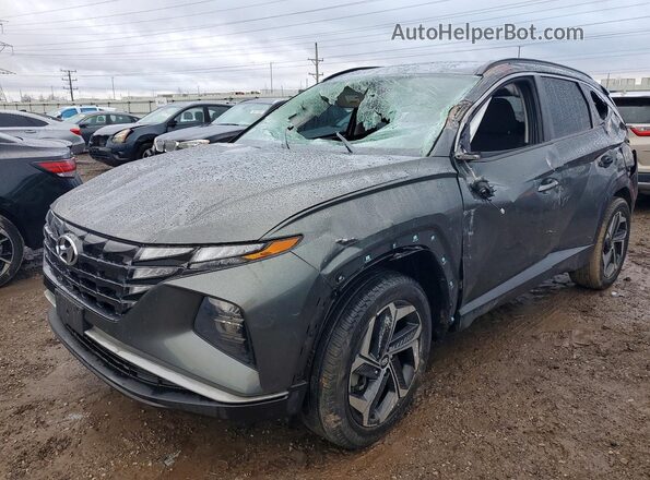 5NMJFCAE7NH034796 2022 HYUNDAI TUCSON Green Передня ліва чверть