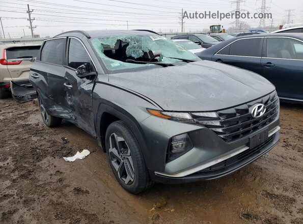 5NMJFCAE7NH034796 2022 HYUNDAI TUCSON Green Передня права чверть