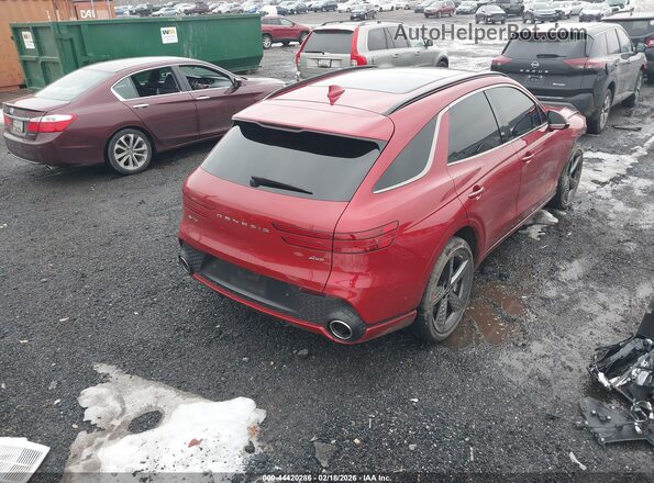 5NMMADTB8RH011859 2024 GENESIS GV70 Красный Задняя правая четверть
