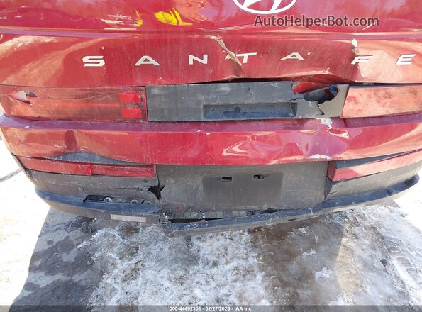 5NMP2DG19RH003331 2024 HYUNDAI SANTA FE HYBRID Red Widok z przodu