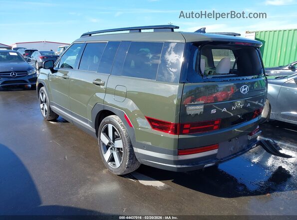 5NMP34G18RH004628 2024 HYUNDAI SANTA FE HYBRID Зеленый Задняя левая четверть