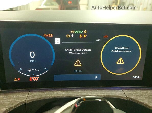 5NMP3DG19SH067467 2025 HYUNDAI SANTA Белый Вид щитка приборов