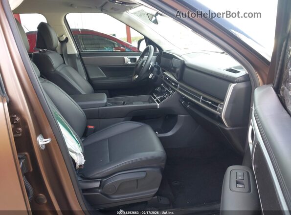 5NMP3DGL2SH121340 2025 HYUNDAI SANTA FE Brown Widok wnętrza z przodu