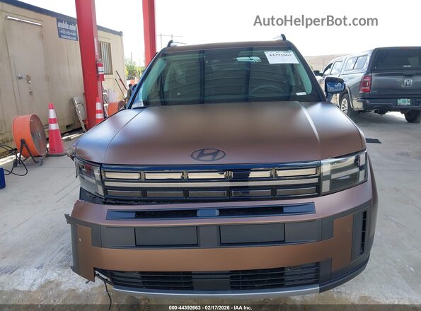 5NMP3DGL2SH121340 2025 HYUNDAI SANTA FE Brown Widok zestawu wskaźników