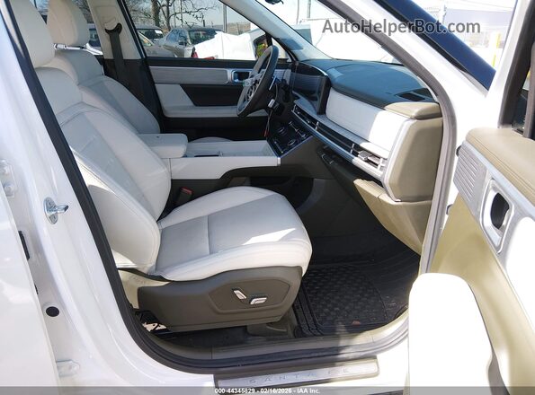 5NMP54GL0RH048392 2024 HYUNDAI SANTA FE CALLIGRAPHY White Вид салону спереду