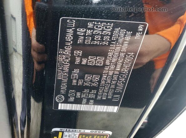 5NMP54GL6RH029054 2024 HYUNDAI SANTA FE CALLIGRAPHY Black Widok wnętrza 360 stopni