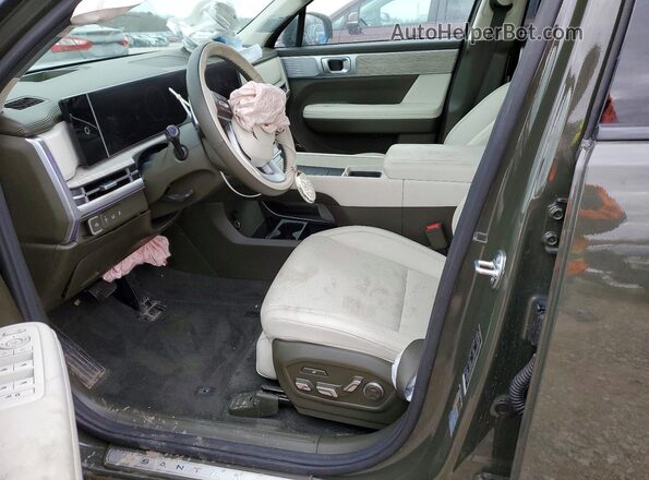5NMP5DGL0RH048411 2024 HYUNDAI SANTA FE CALLIGRAPHY Green Вид салону спереду