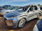 2019 Hyundai Santa Fe Se Серый vin: 5NMS23AD9KH031787