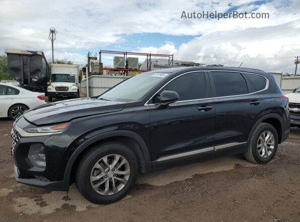 5NMS23AD9KH113986 2019 HYUNDAI SANTA Черный Передняя левая четверть