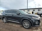 2019 Hyundai Santa Fe Se Черный vin: 5NMS23AD9KH113986