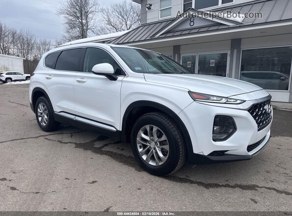 5NMS2CAD2KH124263 2019 HYUNDAI SANTA FE Белый Передняя правая четверть