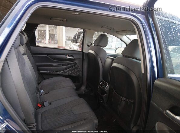 5NMS2CAD8KH087168 2019 HYUNDAI SANTA FE Blue VIN კოდის სტიკერის ხედი