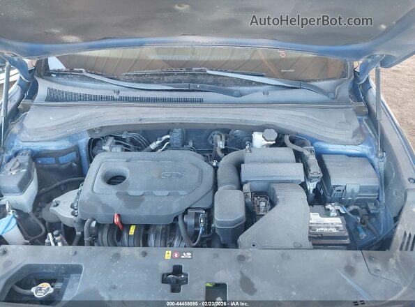 5NMS2CAD8KH087168 2019 HYUNDAI SANTA FE Blue უკანა ხედი